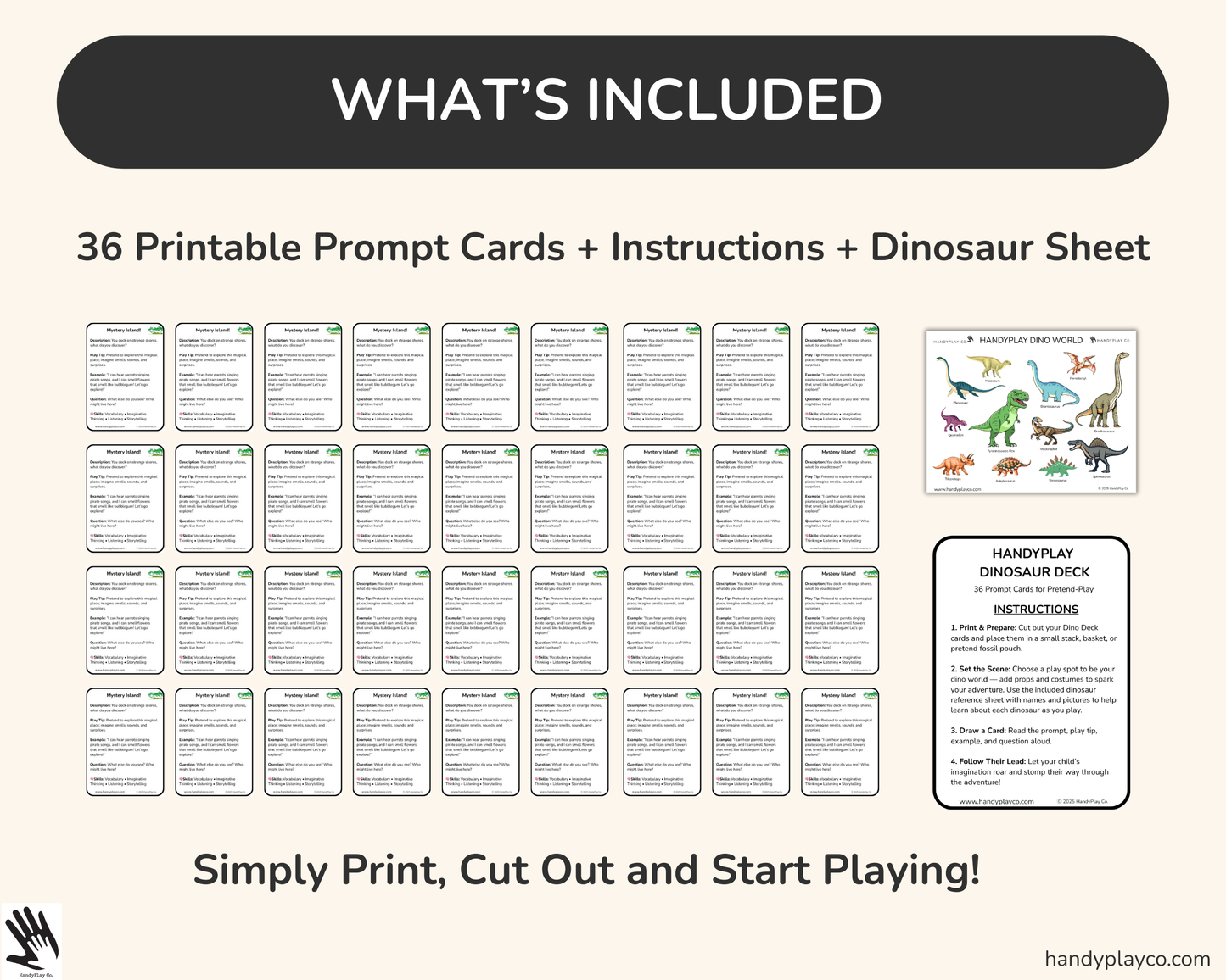 HandyPlay Dinosaur Deck